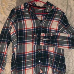 Aerie plaid long sleeve top